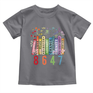 Retro 8647 Toddler T Shirt Equal Rights Book Flower Feminist Women Rights TS10 Charcoal Print Your Wear