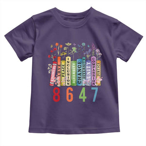 Retro 8647 Toddler T Shirt Equal Rights Book Flower Feminist Women Rights TS10 Purple Print Your Wear