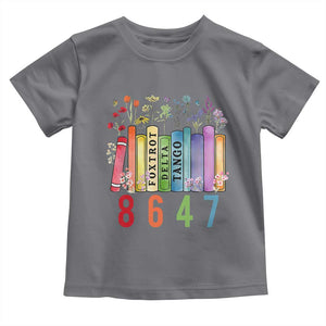Retro 8647 Toddler T Shirt Foxtrots Delta Tangos Book Flower TS10 Charcoal Print Your Wear