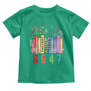Retro 8647 Toddler T Shirt Foxtrots Delta Tangos Book Flower TS10 Irish Green Print Your Wear