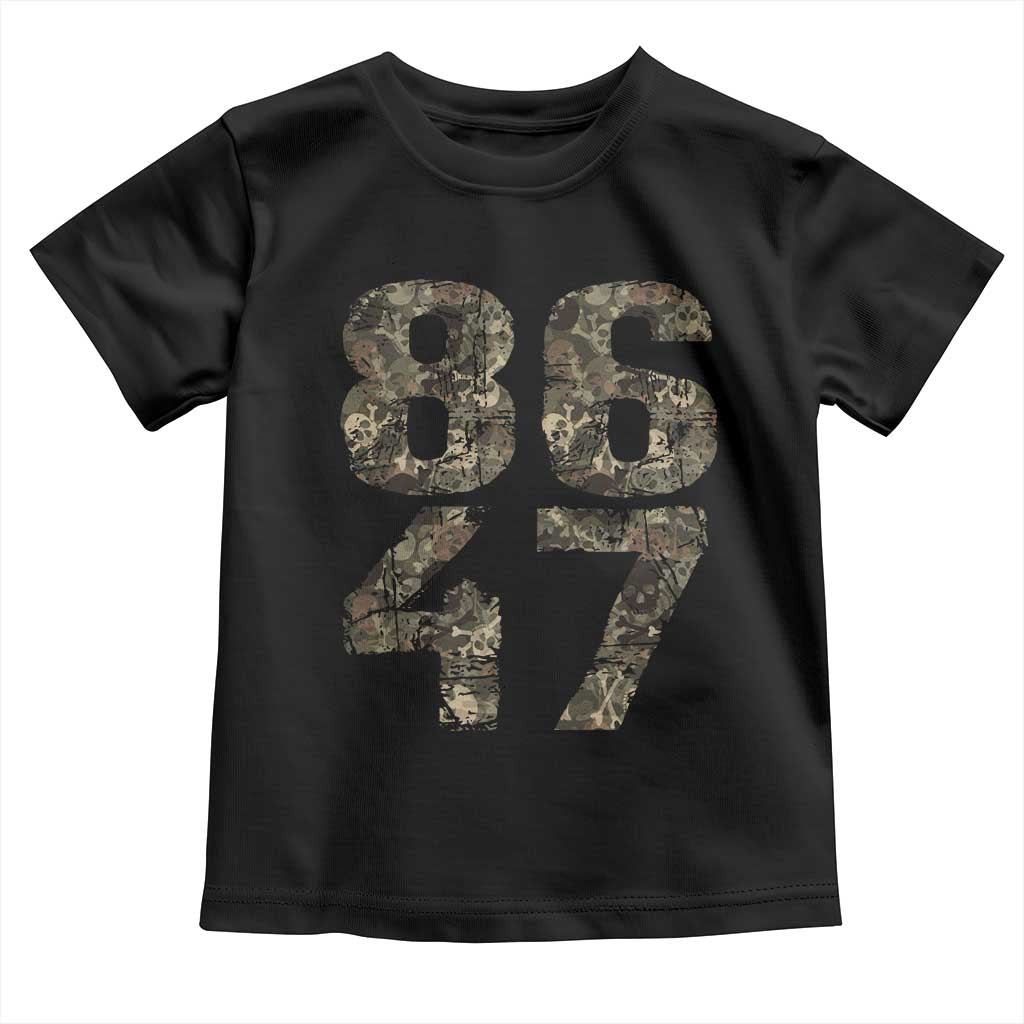 Retro 8647 Toddler T Shirt Vintage Camouflage Camo Skull TS10 Black Print Your Wear