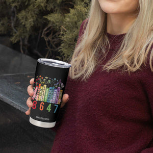 Retro 8647 Tumbler Cup Equal Rights Book Flower Feminist Women Rights TS10 Print Your Wear