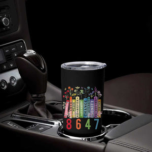 Retro 8647 Tumbler Cup Equal Rights Book Flower Feminist Women Rights TS10 Print Your Wear