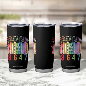 Retro 8647 Tumbler Cup Foxtrots Delta Tangos Book Flower TS10 Print Your Wear