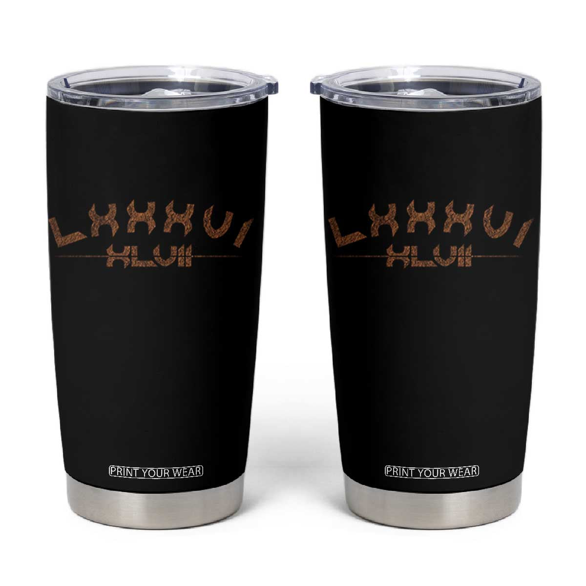 Retro 8647 Tumbler Cup Roman Numerals LXXXVI XLVII 86 47 TS10 Black Print Your Wear