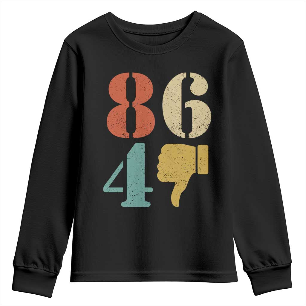 Retro 8647 Youth Sweatshirt Classic Retro Vintage 80s Style TS10 Black Print Your Wear