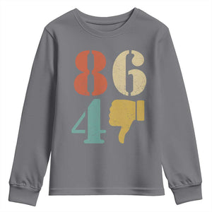 Retro 8647 Youth Sweatshirt Classic Retro Vintage 80s Style TS10 Charcoal Print Your Wear