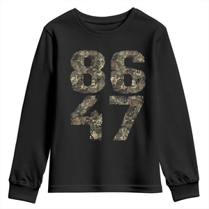 Retro 8647 Youth Sweatshirt Vintage Camouflage Camo Skull TS10 Black Print Your Wear