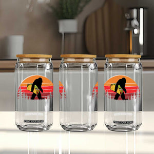 Retro Bigfoot Taco Glass Can Funny Cinco de Mayo Sasquatch Lovers TS10 Print Your Wear