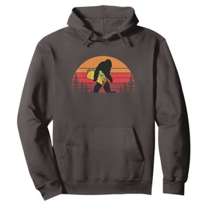 Retro Bigfoot Taco Hoodie Funny Cinco de Mayo Sasquatch Lovers TS10 Dark Chocolate Print Your Wear