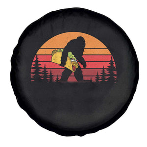 Retro Bigfoot Taco Spare Tire Cover Funny Cinco de Mayo Sasquatch Lovers TS10 Print Your Wear