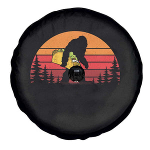 Retro Bigfoot Taco Spare Tire Cover Funny Cinco de Mayo Sasquatch Lovers TS10 Print Your Wear