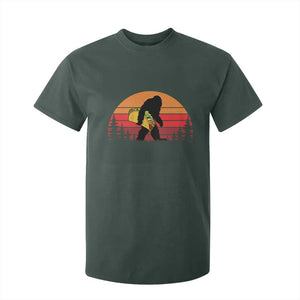 Retro Bigfoot Taco T Shirt For Kid Funny Cinco de Mayo Sasquatch Lovers TS10 Dark Forest Green Print Your Wear
