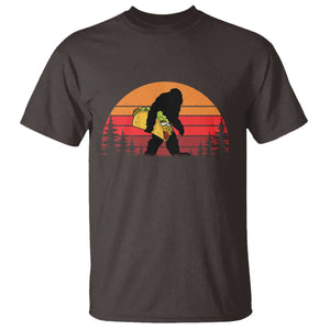 Retro Bigfoot Taco T Shirt Funny Cinco de Mayo Sasquatch Lovers TS10 Dark Chocolate Print Your Wear
