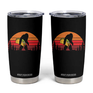 Retro Bigfoot Taco Tumbler Cup Funny Cinco de Mayo Sasquatch Lovers TS10 Black Print Your Wear