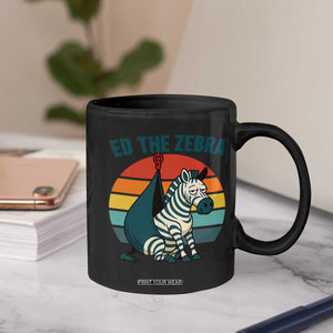 Retro Ed the Zebra Meme Coffee Mug Funny Viral Escape Animal Helicopter Rescue TS02 Print Your Wear