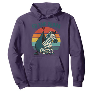 Retro Ed the Zebra Meme Hoodie Funny Viral Escape Animal Helicopter Rescue TS02 Purple Print Your Wear