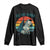 Retro Ed the Zebra Meme Long Sleeve Shirt Funny Viral Escape Animal Helicopter Rescue TS02 Black Print Your Wear