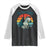 Retro Ed the Zebra Meme Raglan Shirt Funny Viral Escape Animal Helicopter Rescue TS02 Black White Print Your Wear