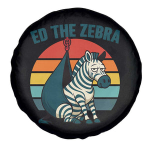 Retro Ed the Zebra Meme Spare Tire Cover Funny Viral Escape Animal Helicopter Rescue TS02 Print Your Wear
