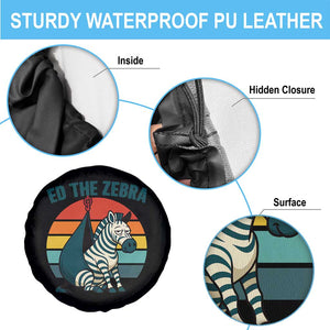 Retro Ed the Zebra Meme Spare Tire Cover Funny Viral Escape Animal Helicopter Rescue TS02 Print Your Wear