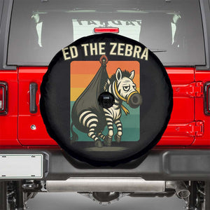 Retro Ed the Zebra Meme Spare Tire Cover Funny Viral Escape Animal TS02 Black Print Your Wear