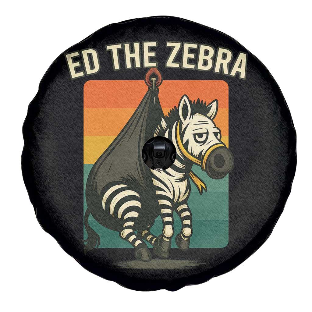 Retro Ed the Zebra Meme Spare Tire Cover Funny Viral Escape Animal TS02 Print Your Wear