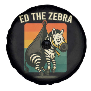 Retro Ed the Zebra Meme Spare Tire Cover Funny Viral Escape Animal TS02 Print Your Wear