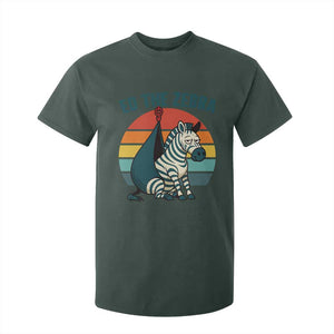 Retro Ed the Zebra Meme T Shirt For Kid Funny Viral Escape Animal Helicopter Rescue TS02 Dark Forest Green Print Your Wear
