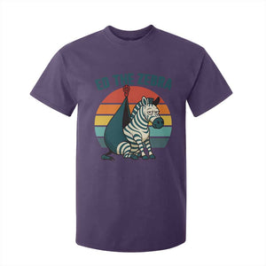 Retro Ed the Zebra Meme T Shirt For Kid Funny Viral Escape Animal Helicopter Rescue TS02 Purple Print Your Wear