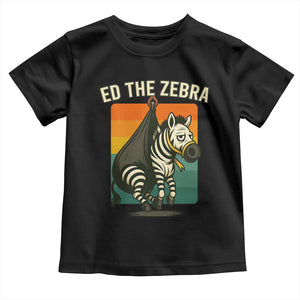 Retro Ed the Zebra Meme Toddler T Shirt Funny Viral Escape Animal TS02 Black Print Your Wear