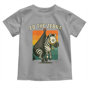 Retro Ed the Zebra Meme Toddler T Shirt Funny Viral Escape Animal TS02 Sport Gray Print Your Wear