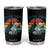 Retro Ed the Zebra Meme Tumbler Cup Funny Viral Escape Animal Helicopter Rescue TS02 Black Print Your Wear