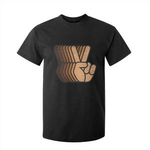 Retro Equality for All T Shirt For Kid Peace Sign V Fingers Skin Tone Hands Vintage TS10 Black Print Your Wear
