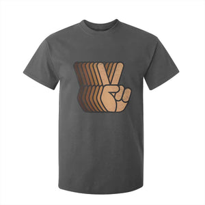 Retro Equality for All T Shirt For Kid Peace Sign V Fingers Skin Tone Hands Vintage TS10 Dark Heather Print Your Wear