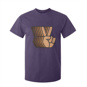 Retro Equality for All T Shirt For Kid Peace Sign V Fingers Skin Tone Hands Vintage TS10 Purple Print Your Wear
