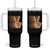Retro Equality for All Tumbler With Handle Peace Sign V Fingers Skin Tone Hands Vintage TS10 One Size: 40 oz Black Print Your Wear