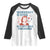 Retro Lady Democracy Is Dying But Hey Nice Fireworks Raglan Shirt Funny 4th of July Political Satire TS02 White Black Print Your Wear