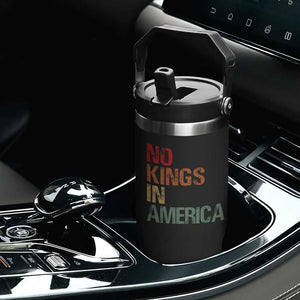 Retro No Kings in America Flip Straw Tumbler TS09 Print Your Wear