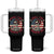 Retro Skeleton 4th of July Tumbler With Handle Chill The Fourth Out Funny Patriotic American Flag TS02 One Size: 40 oz Black Print Your Wear