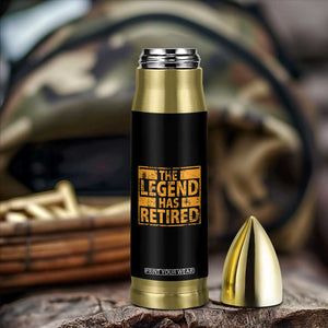 Retro The Legend Has Retired Bullet Tumbler Retirement Gifts TS10 Print Your Wear