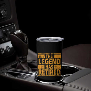 Retro The Legend Has Retired Tumbler Cup Retirement Gifts TS10 Print Your Wear