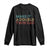 Retro Twin Dad Long Sleeve Shirt Make It A Double Funny Fathers Day TS10 Black Print Your Wear
