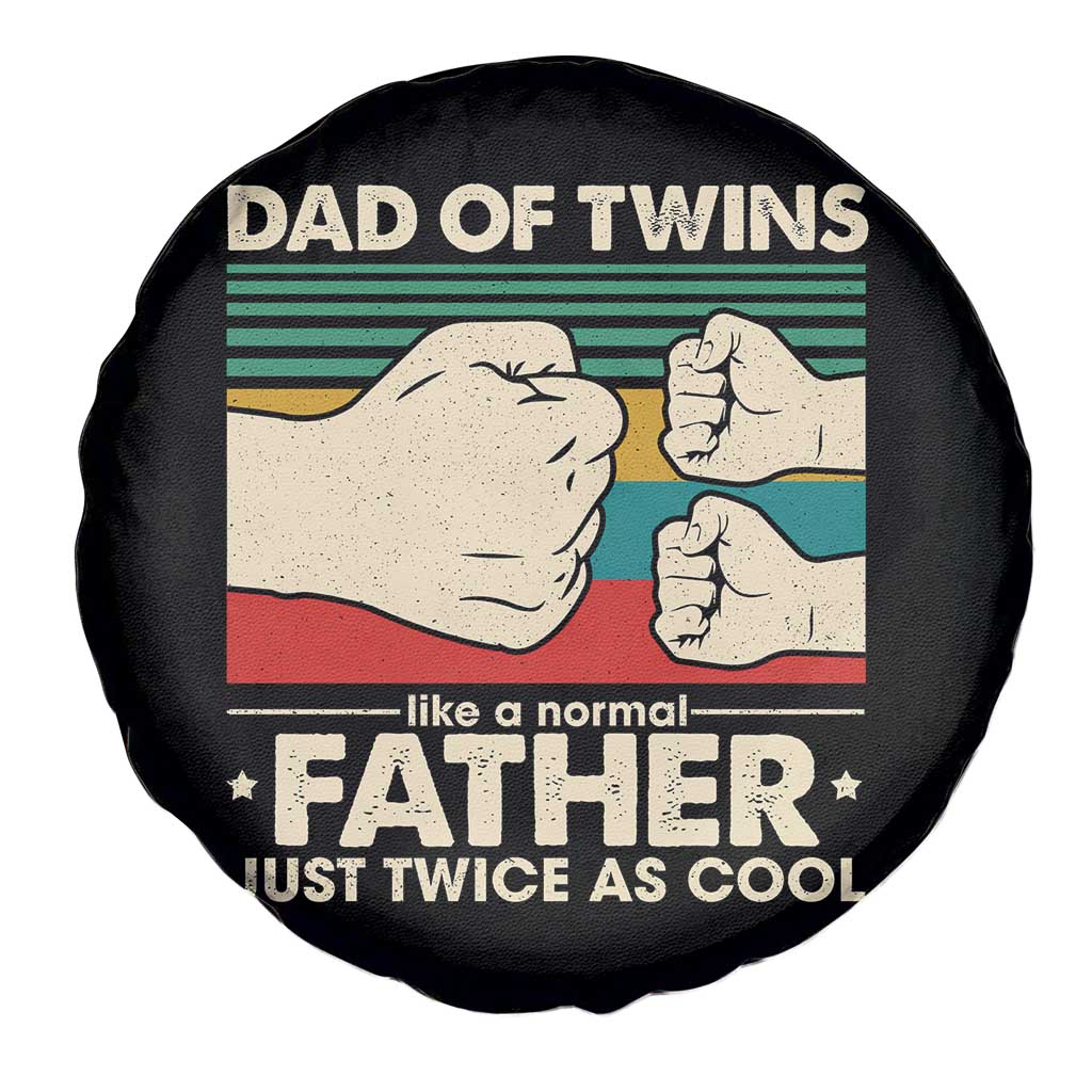 Retro Twin Dad Spare Tire Cover Like A Normal But Just Twice As Cool TS10 Print Your Wear