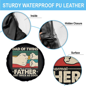 Retro Twin Dad Spare Tire Cover Like A Normal But Just Twice As Cool TS10 Print Your Wear