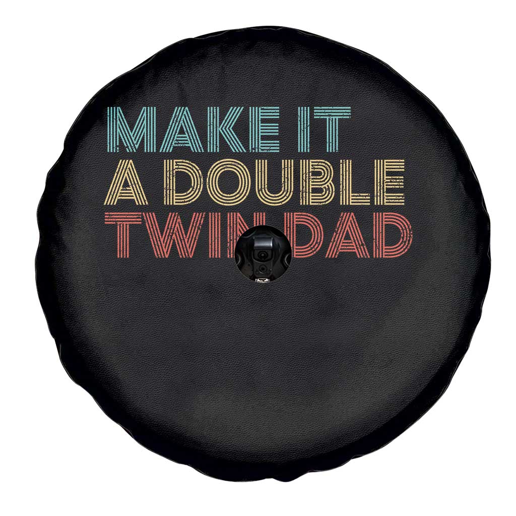 Retro Twin Dad Spare Tire Cover Make It A Double Funny Fathers Day TS10 Print Your Wear