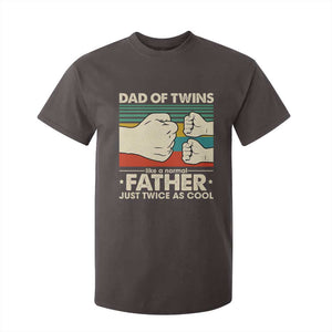 Retro Twin Dad T Shirt For Kid Like A Normal But Just Twice As Cool TS10 Dark Chocolate Print Your Wear