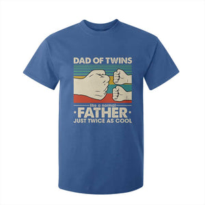 Retro Twin Dad T Shirt For Kid Like A Normal But Just Twice As Cool TS10 Royal Blue Print Your Wear