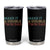 Retro Twin Dad Tumbler Cup Make It A Double Funny Fathers Day TS10 Black Print Your Wear