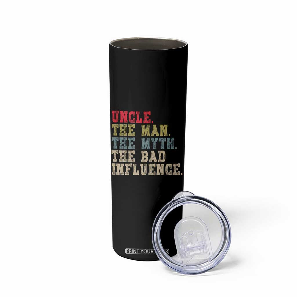 Retro Uncle Skinny Tumbler Best Funny Uncle Fathers Day TS10 Print Your Wear